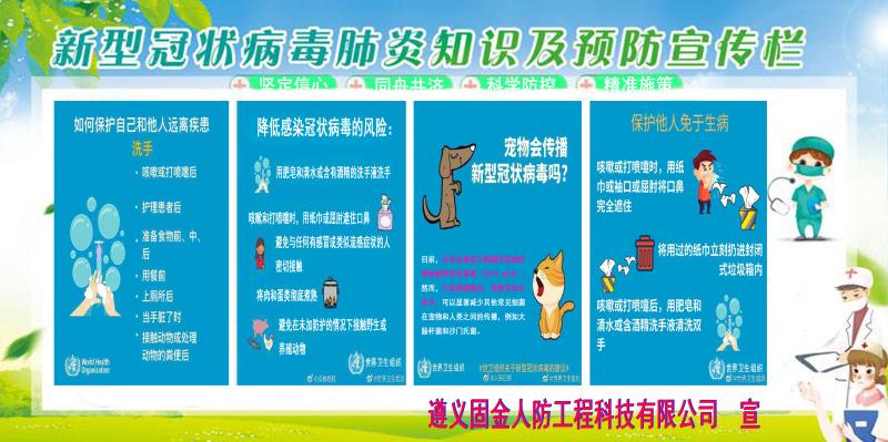新型冠状病毒肺炎知识及预防宣传栏